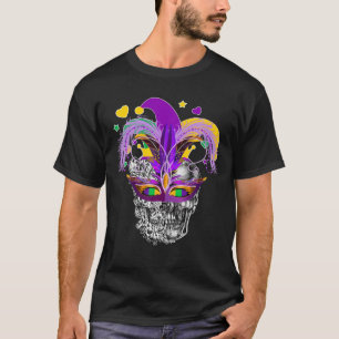It's Mardi Gras When You're Dead Inside Jester Mas T-Shirt