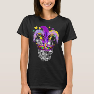 It's Mardi Gras When You're Dead Inside Jester Mas T-Shirt