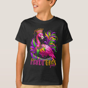 Its Mardi Gras Y'all Flamingo Costume Girls Women T-Shirt