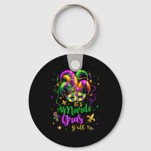 Its mardi gras yall mardi gras party mask costume key ring