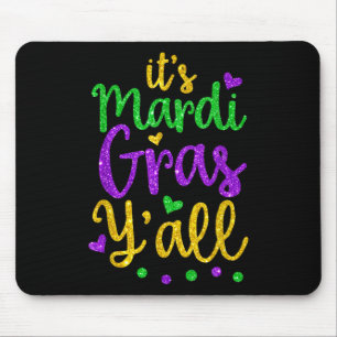 Its Mardi Gras Yall Mardi Gras Party Mask Costume Mouse Mat