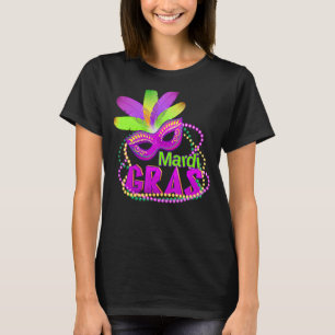Its Mardi Gras Yall Mardi Gras Party Mask Costume  T-Shirt