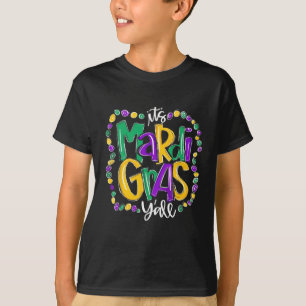 Its Mardi Gras Yall Mardi Gras Party Mask Costume  T-Shirt