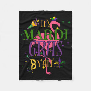 It's Mardi Gras Y'all New Orleans New Orleans Loui Fleece Blanket