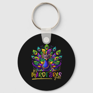 Its Mardi Gras Y'all Pea Costume Kids Women Mardi Key Ring