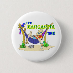 It's MARGARITA time 6 Cm Round Badge