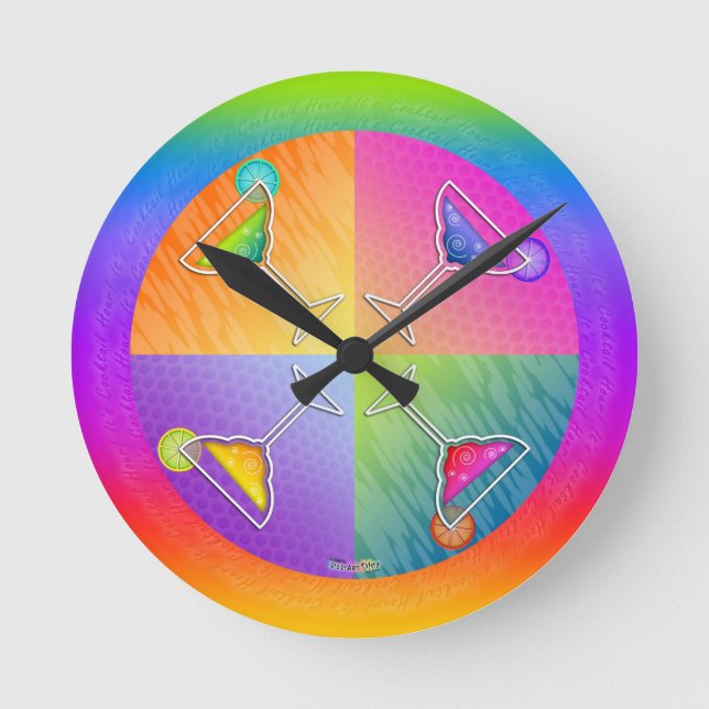 IT'S MARGARITA TIME! WALL CLOCK (Front)