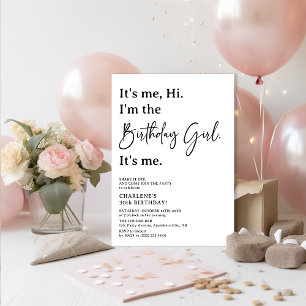 It's Me Hi. I'm the Birthday Girl Party Invitation