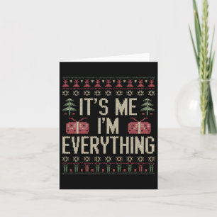 It's Me I'm Everything Christmas Pajama Couple Mat Card