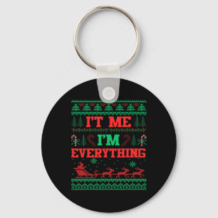 It's Me I'm Everything Christmas Ugly Couple Match Key Ring