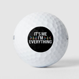 Its Me I'm Everything Family Christmas Matching Golf Balls