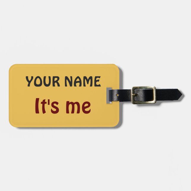 It's me! Personalised Luggage tags (Front Horizontal)
