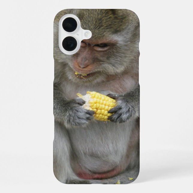 It's Mine!! ... Wild Thai Macaque Monkey iPhone Case (Back)