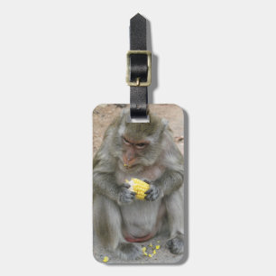It's Mine!! ... Wild Thai Macaque Monkey Luggage Tag