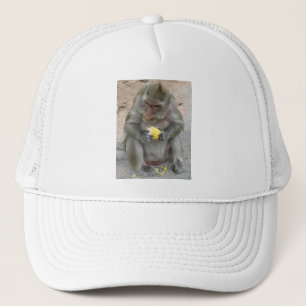 It's Mine!! ... Wild Thai Macaque Monkey Trucker Hat