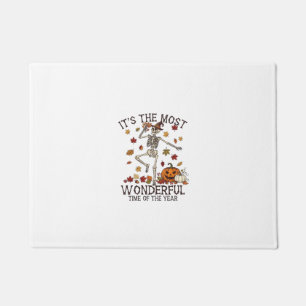 Its Most Wonderful Dancing Skeleton Halloween Witc Doormat