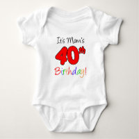 It's Mum's 40th Birthday