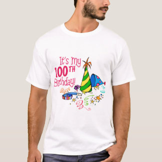 It's My 100th Birthday (Party Hats) T-Shirt