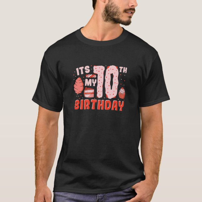Its My 10Th Birthday 10 Years Girls 10 Double Digi T-Shirt (Front)