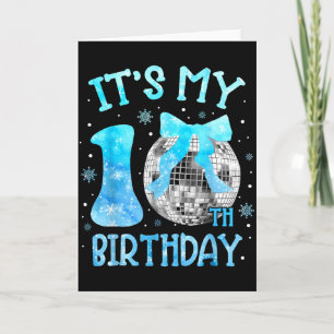 Its My 10th Birthday Coquette Bow Disco 10 Year Ol Card