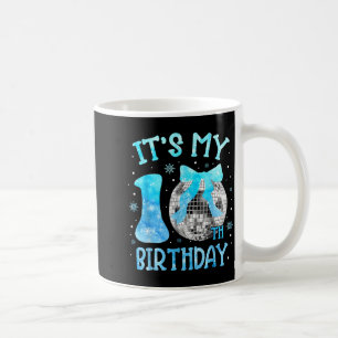 Its My 10th Birthday Coquette Bow Disco 10 Year Ol Coffee Mug