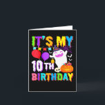 It's My 10th Birthday Gifts Ghost Pumpkin Hallowee Card<br><div class="desc">It's My 10th Birthday Gifts Ghost Pumpkin Halloween Costume</div>