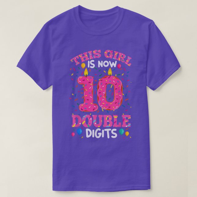 It's My 10th Birthday Shirt This Girl Is Now 10 Ye (Design Front)