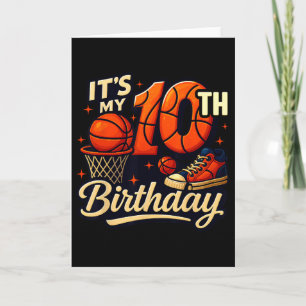 It's My 10th Birthday Sketll Lover 10 Years Old Bd Card