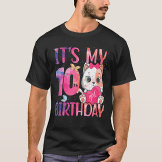 It's My 10Th Birthday Tenth Anniversary 10 Year Ol T-Shirt