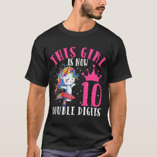 It's My 10th Birthday This Girl Is Now 10 Years Ol T-Shirt