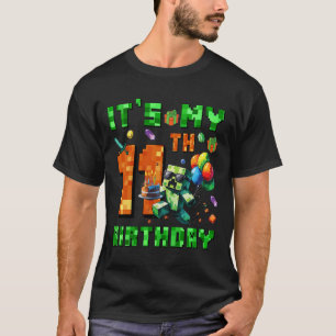 It's My 11th Birthday Pixel Number Video Game Game T-Shirt