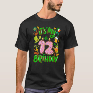 It's My 12 Birthday Holiday Doughnut St. Patrick's T-Shirt