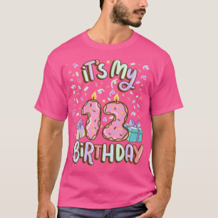 it's My 12th Birthday Cake doughnut 12 year old co T-Shirt