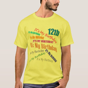 It's My 12th Birthday Gifts T-Shirt