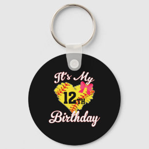 It's My 12th Birthday Softll Girl 12 Years Old Key Ring