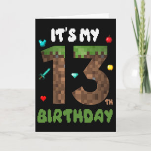 Its My 13th Birthday Funny 13 Yrs Old Video Gamer  Card