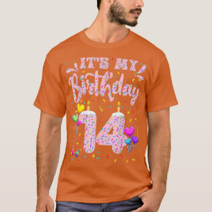 Its My 14th Birthday Doughnut Happy 14 Years Old G T-Shirt