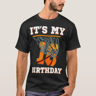 It'S My 16Th Birthday Basketball Boy Party 16 Year T-Shirt