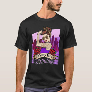 It's My 19th Birthday Leopard Design T-Shirt