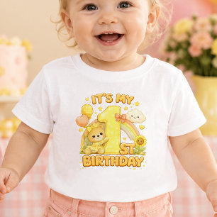 Its my 1st Birthday Baby T-Shirt Yellow Theme
