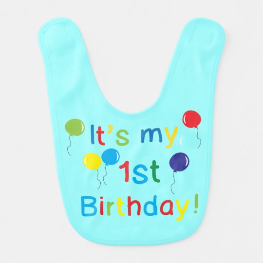 1st birthday bib