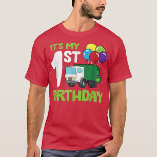 It's My 1st Birthday Garbage Truck 1st Birthday T-Shirt
