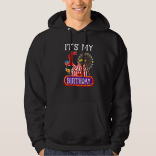 It's My 1st Birthday Ringmaster Circus Theme Carni Hoodie