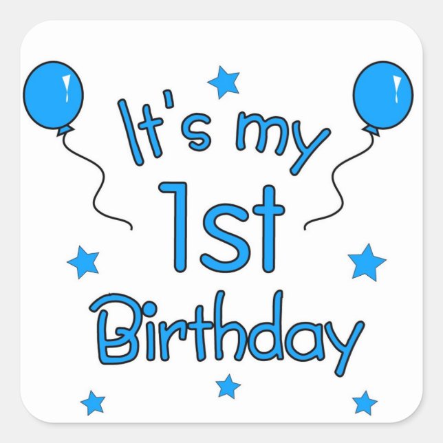 It's my 1st Birthday Stickers (Front)