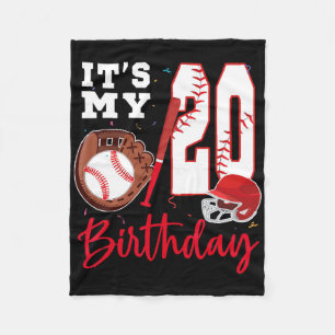 It's My 20th Birthday 20 Year Old Bysebyll Player Fleece Blanket