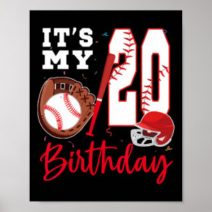 It's My 20th Birthday 20 Year Old Bysebyll Player Poster