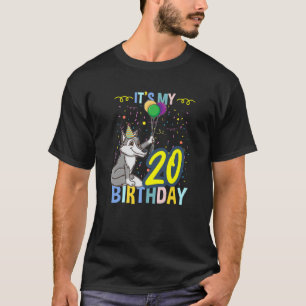 Its My 20Th Birthday Wolf Lover T-Shirt