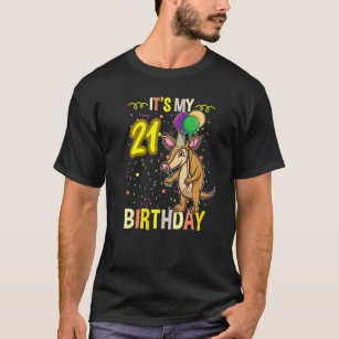 Its My 21st Birthday Aardvark Anteater T-Shirt