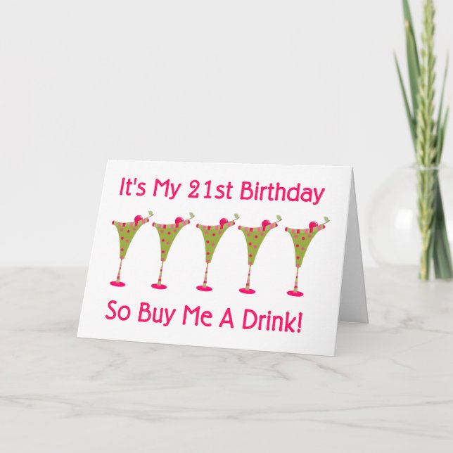 It's My 21st Birthday Card (Front)