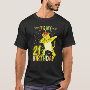 Its My 21st Birthday Dabbing Cheetah T-Shirt